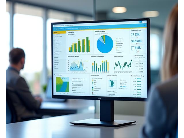 Interactive dashboard displaying various HR metrics, charts, and graphs